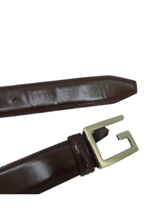 Gucci Belt Leather Dark Brown Buckle main image 4